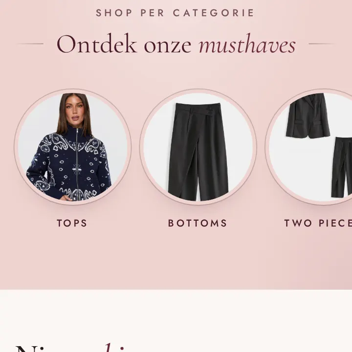 De webshop van Myfashionmusthave op een telefoon