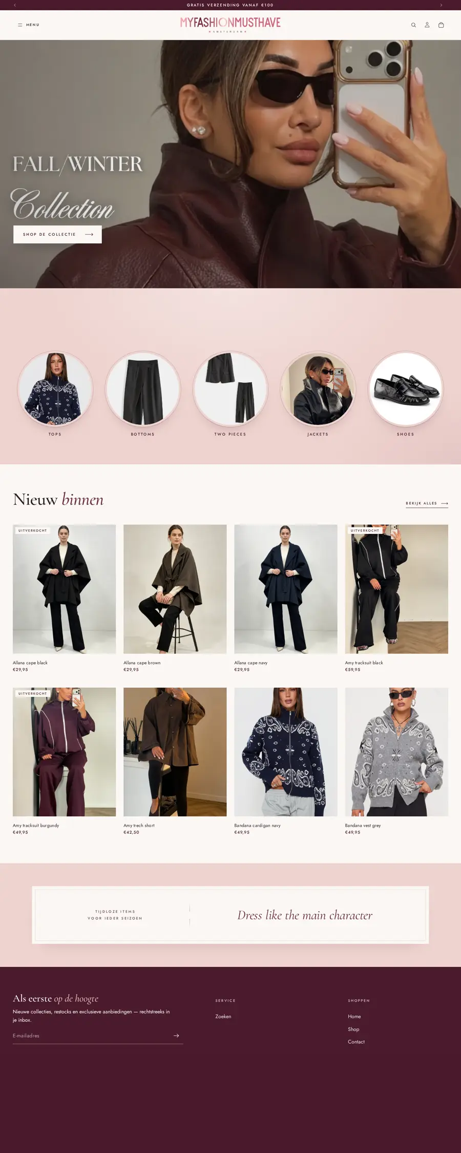 Homepage van myfashionmusthave.com